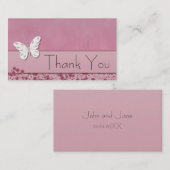 蝶と花サンキュービジネスカード 名刺 (正面/裏面)