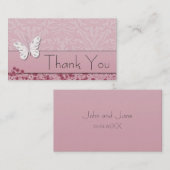 蝶と花サンキュービジネスカード 名刺 (正面/裏面)