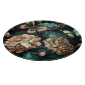 蝶と花ダーククラシックデザイン カッティングボード (角)