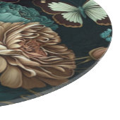 蝶と花ダーククラシックデザイン カッティングボード (角)