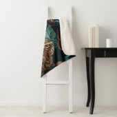 蝶と花ダーククラシックデザイン シェルパブランケット (インサイチュ)