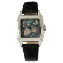 蝶と花ダーククラシックデザイン