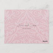 蝶と花テーブル番号はがき ポストカード (裏面)