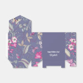 蝶と花デザインお願い/ギフトボックス フェイバーボックス (折り畳みなし)