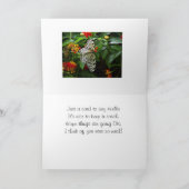 蝶と花ハイ/ハローグリーティングカード カード (内部)