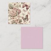 蝶と花パステルデコール ノートカード (正面/裏面)