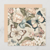 蝶と花パステル (正面/裏面)