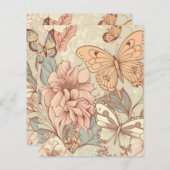 蝶と花パステル (正面/裏面)