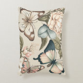 蝶と花パステル アクセントクッション (正面(垂直))
