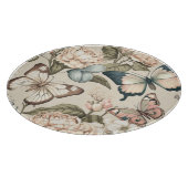 蝶と花パステル カッティングボード (角)