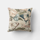 蝶と花パステル クッション (裏面)