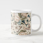 蝶と花パステル ジャンボコーヒーマグカップ (右)