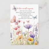 蝶と花ブックリクエスト挿入カード エンクロージャーカード (正面)