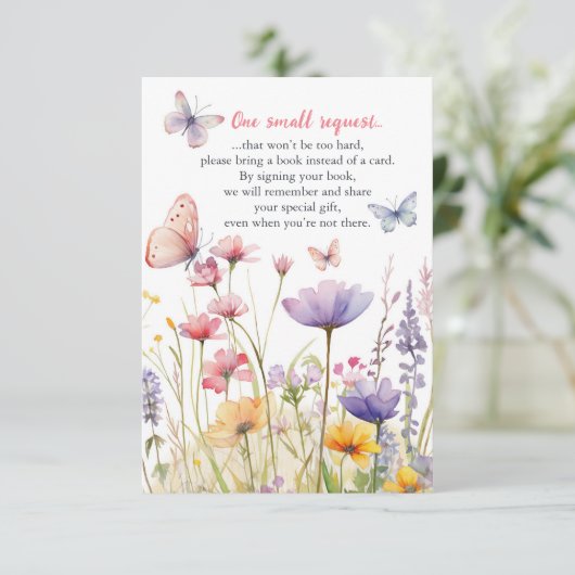 蝶と花ブックリクエスト挿入カード エンクロージャーカード (スタンド正面)