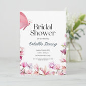蝶と花ブライダルシャワー招待 招待状 (スタンド正面)