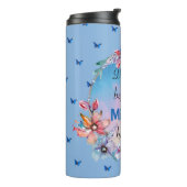 蝶と花マインドセ前向きット引用文 タンブラー (回転左)