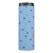 蝶と花マインドセ前向きット引用文 タンブラー (裏面)