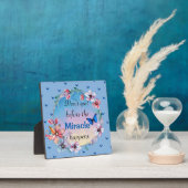 蝶と花マインドセ前向きット引用文 フォトプラーク (インサイチュ)