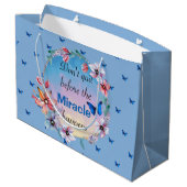 蝶と花マインドセ前向きット引用文 ラージペーパーバッグ (裏面アングル)