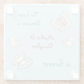 蝶と花ママの娘 ガラスコースター (裏面)