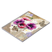 蝶と花ママ ノートブック (左側)