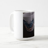 蝶と花柄のマグカップ コーヒーマグカップ (正面左)