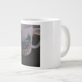 蝶と花柄のマグカップ ジャンボコーヒーマグカップ (正面右)
