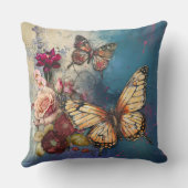 蝶と花装飾用クッション クッション (裏面)