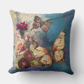 蝶と花装飾用クッション クッション (正面)