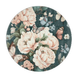 蝶と花 カッティングボード