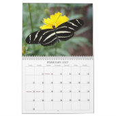 蝶と花 カレンダー (2月 2027)