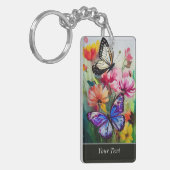 蝶と花 キーホルダー (正面左)