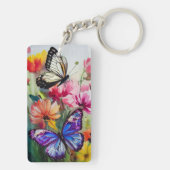 蝶と花 キーホルダー (裏面)