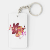 蝶と花 キーホルダー (裏面)