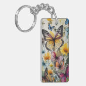 蝶と花 キーホルダー (正面左)