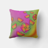 蝶と花 クッション (裏面)