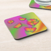 蝶と花 コースター (左側)