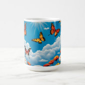 蝶と花 コーヒーマグカップ (中央)