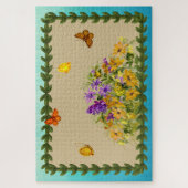 蝶と花 ジグソーパズル (縦)