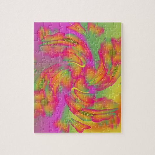 蝶と花 ジグソーパズル (縦)