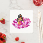 蝶と花 スタンダードカクテルナプキン (インサイチュ)