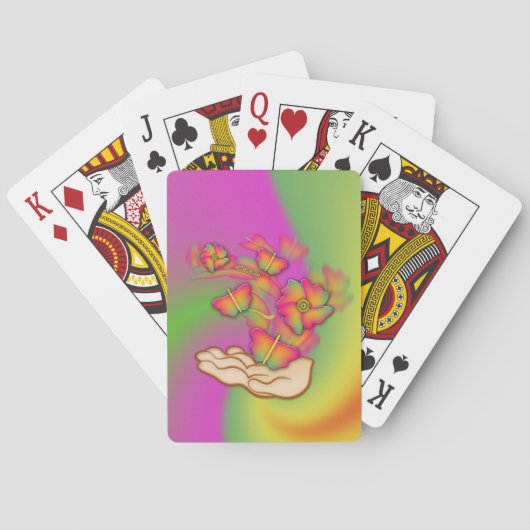 蝶と花 トランプ (裏面)