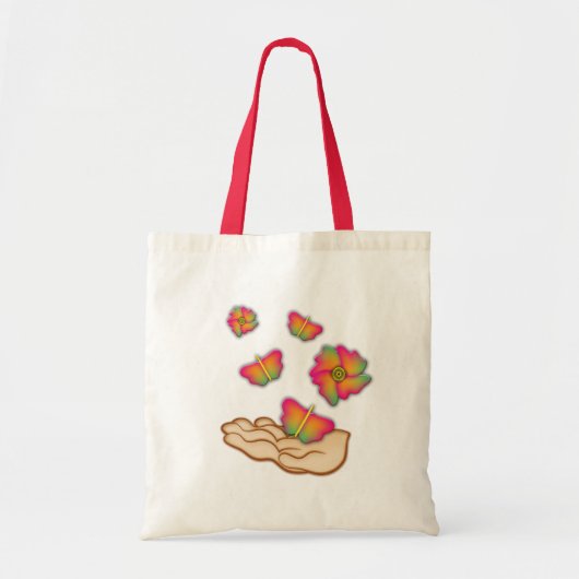 蝶と花 トートバッグ (正面)