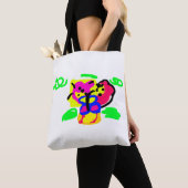 蝶と花 トートバッグ (クローズアップ)