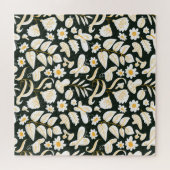 蝶と花:ドードル夏のパターン。 ジグソーパズル (横)