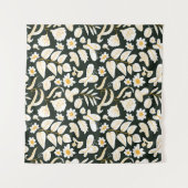 蝶と花：ドードル夏のパターン。 タペストリー (正面(横))