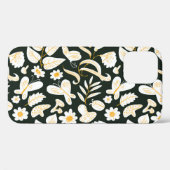 蝶と花:ドードル夏のパターン。 Case-Mate iPhoneケース (裏面 (横))