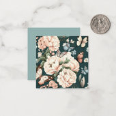 蝶と花 ノートカード (正面/裏面インサイチュ)