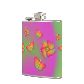 蝶と花 フラスク (左)