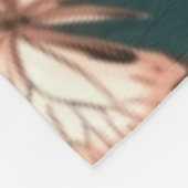 蝶と花 フリースブランケット (角)